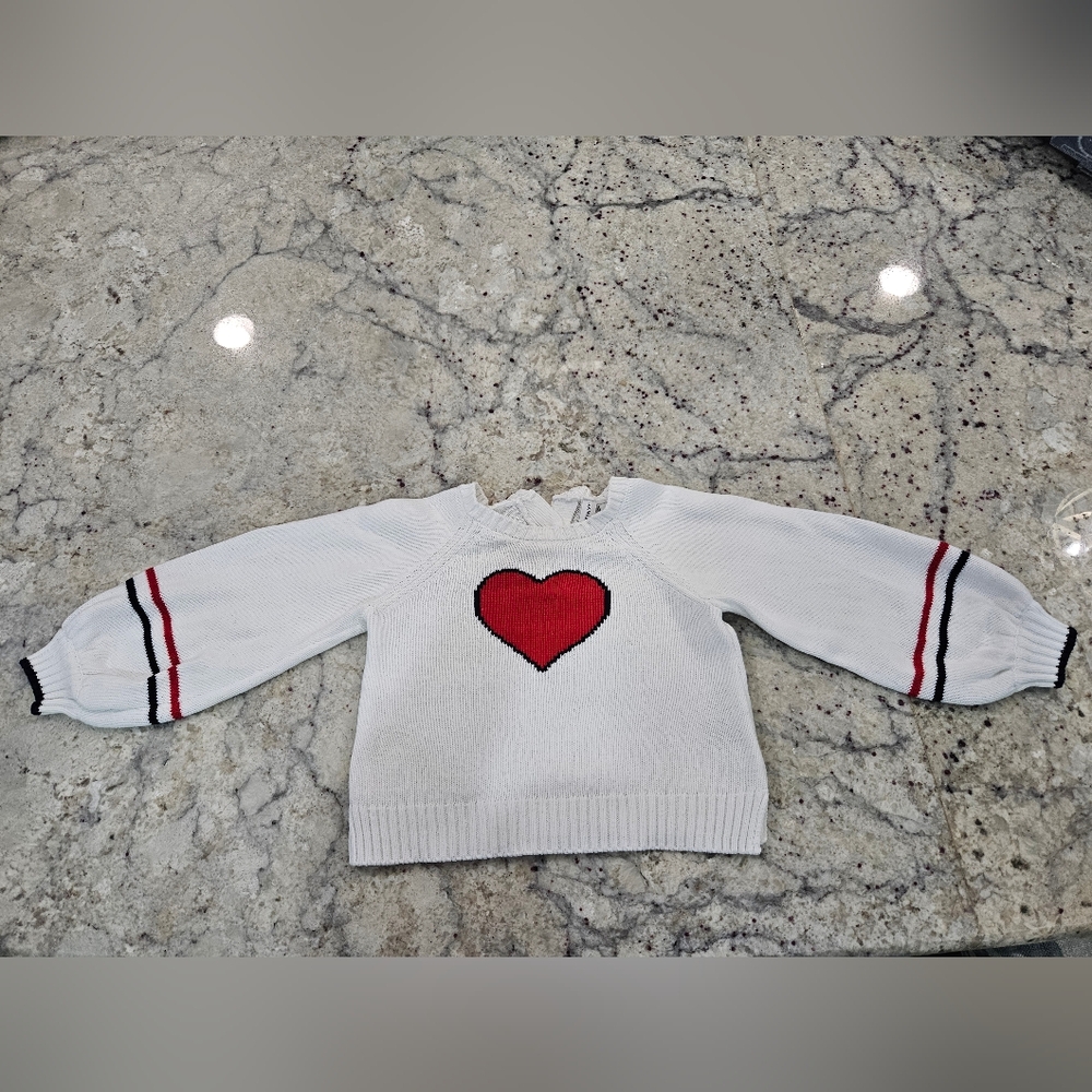 Janie and Jack heart sweater size 3